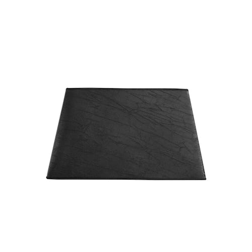 Shade rectangular L - black leather